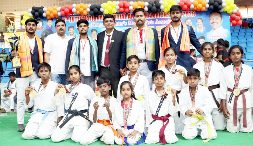 ಅಂತಾರಾಷ್ಟ್ರೀಯ ಕರಾಟೆ : ದೇವಸೂಗೂರಿನ ವಿದ್ಯಾರ್ಥಿಗಳ ಉತ್ತಮ ಸಾಧನೆ